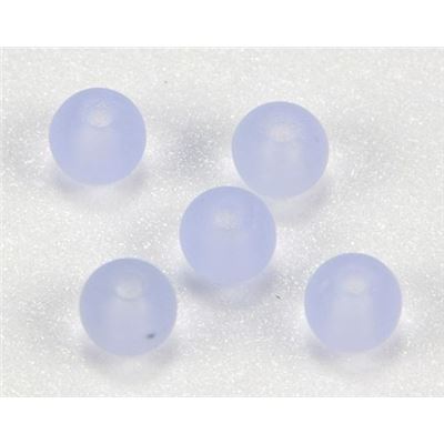Tiffany Round Light Sapphire Frost 4mm ea
