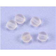 Tiffany Round Pink Frost 4mm ea