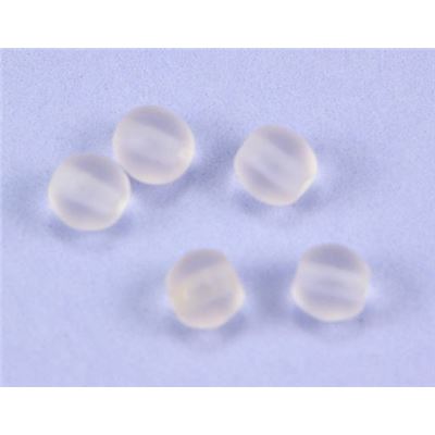 Tiffany Round Pink Frost 4mm ea