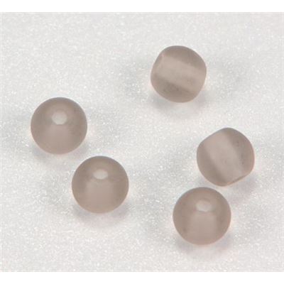 Tiffany Round Black Diamond Frost 4mm ea