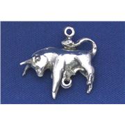 Pewter Zodiacs Set Taurus - 2 bail  Metallic Zodiac - 2 Bail ea