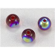 Tiffany Round Siam AB 6mm ea