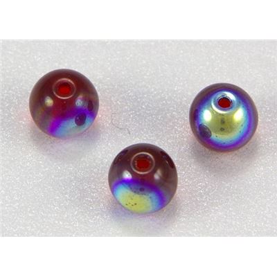 Tiffany Round Siam AB 6mm ea