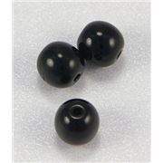 Tiffany Round Jet Opaque 6mm ea