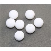 Tiffany Round White Opaque 6mm ea