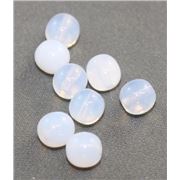 Tiffany Round Milky White Transparent 6mm ea