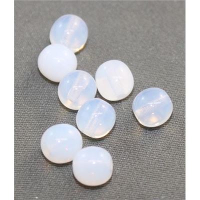 Tiffany Round Milky White Transparent 6mm ea