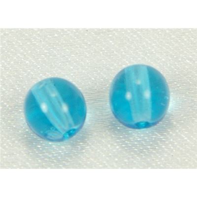Tiffany Round Aqua  Transparent 6mm ea
