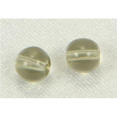 Tiffany Round Black Diamond Transparent 6mm ea