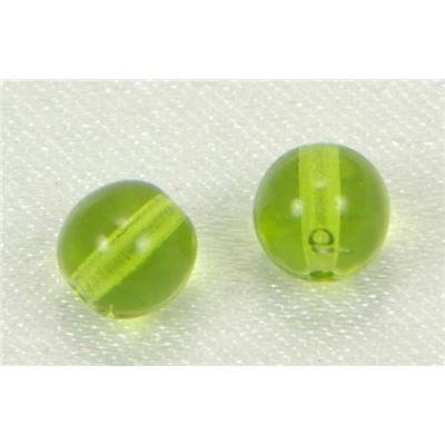 Tiffany Round Olive Transparent 6mm ea