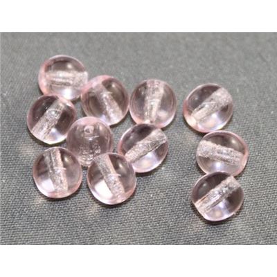 Tiffany Round Pink Transparent 6mm ea