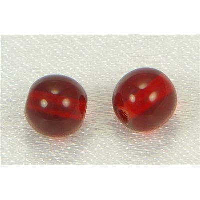 Tiffany Round Siam Transparent 6mm ea