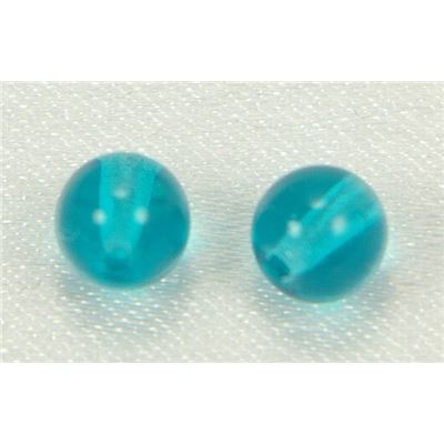 Tiffany Round Teal Transparent 6mm ea