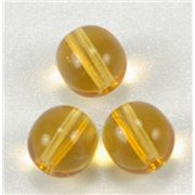 Tiffany Round Topaz Transparent 6mm ea