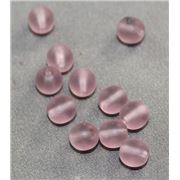 Tiffany Round Amethyst Frost 6mm ea