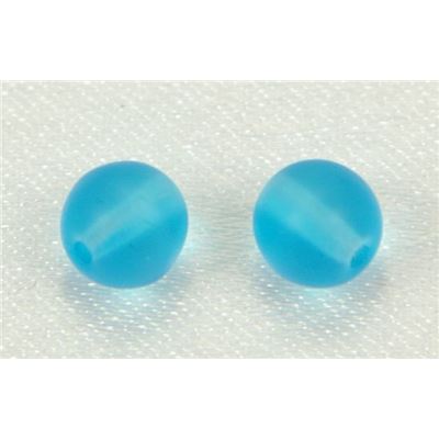 Tiffany Round Aqua Frost 6mm ea