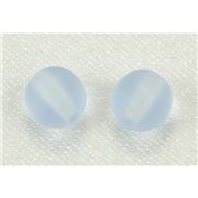 Tiffany Round Light Sapphire Frost 6mm ea