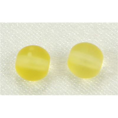 Tiffany Round Light Topaz  Frost 6mm ea