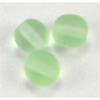 Tiffany Round Peridot Frost 6mm ea