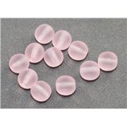 Tiffany Round Pink Frost 6mm ea