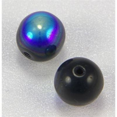 Tiffany Round Jet AB 8mm ea