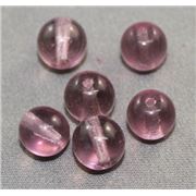 Tiffany Round Light Amethyst Transparent 8mm ea