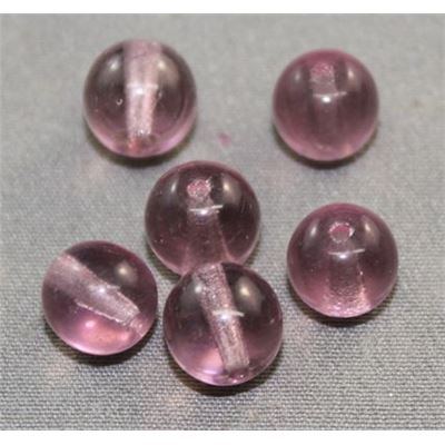 Tiffany Round Light Amethyst Transparent 8mm ea