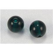 Tiffany Round Emerald Transparent 8mm ea