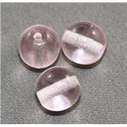 Tiffany Round Pink Transparent 8mm ea