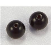 Tiffany Round Jet Opaque 8mm ea