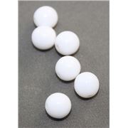 Tiffany Round White Opaque 8mm ea