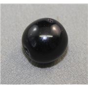 Tiffany Round Jet Opaque 10mm ea
