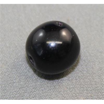 Tiffany Round Jet Opaque 10mm ea