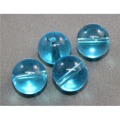 Tiffany Round Aqua Transparent 12mm ea