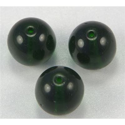 Tiffany Round Emerald Transparent 12mm ea