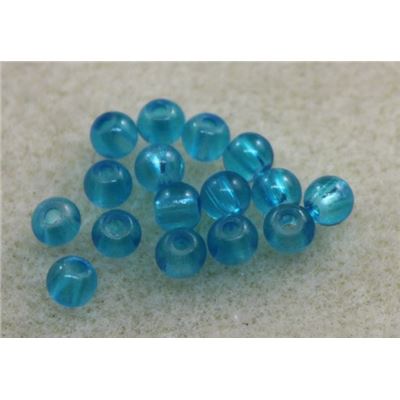 Tiffany Round Aqua Transparent 4mm ea
