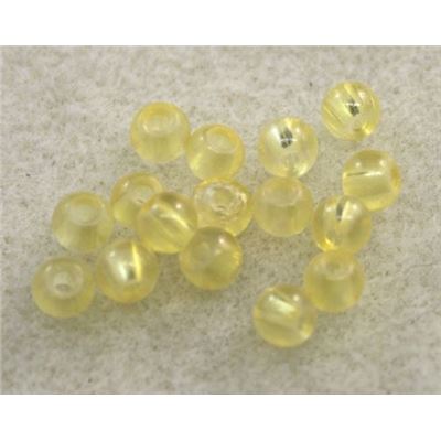 Tiffany Round Jonquil Transparent 4mm ea