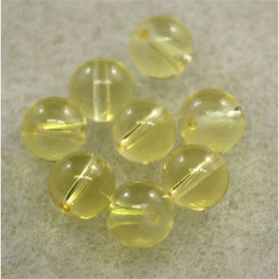 Tiffany Round Jonquil Transparent 6mm ea