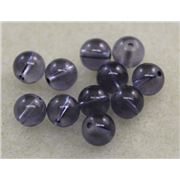 Tiffany Round Montana Transparent 6mm ea