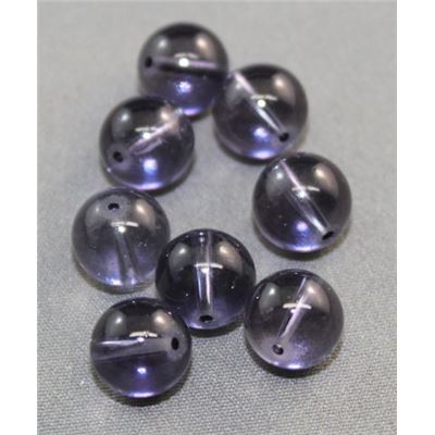 Tiffany Round Montana Transparent 8mm ea