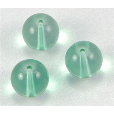 Tiffany Round Apple Green Transparent 8mm ea