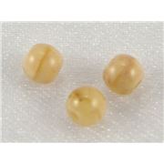 Glass Round Caramel Opaque 4mm ea