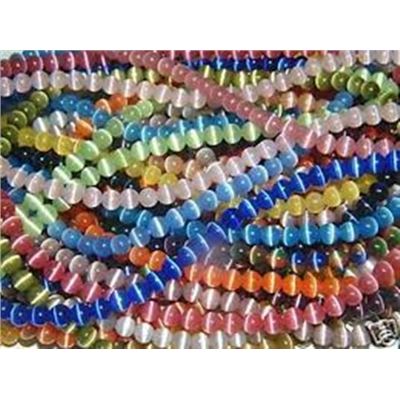 Fibre Optic Bead Strands Assorted 15 inch each