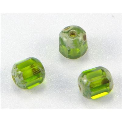 Cathedral Olive Transparent 6mm ea