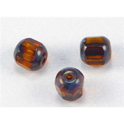 Cathedral Dark Topaz Transparent 6mm ea