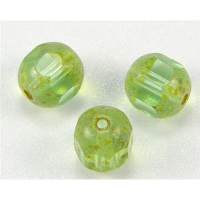 Cathedral Peridot Transparent 8mm ea