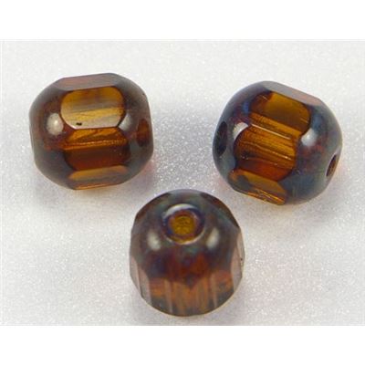 Cathedral Dark Topaz Transparent 8mm ea