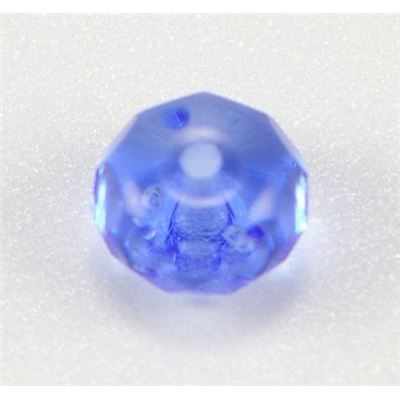 Glass Melon Sapphire Transparent 9mm ea