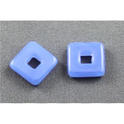 Glass Square Sapphire Opaque 12mm ea