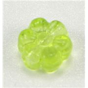 Flower Beads Peridot Transparent 8mm ea